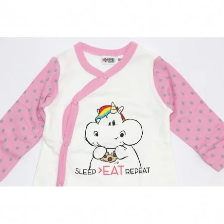 Βρεφικό Ολόσωμο Φορτάκι Pummel Einhorn "Sleep Eat Repeat" – 100% Βαμβακερό (Ροζ/Λευκό) (0125715) Βρεφικό Ολόσωμο Φορτάκι Pummel Einhorn "Sleep Eat Repeat" – 100% Βαμβακερό (Ροζ/Λευκό) (0125715)