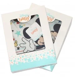 Βρεφικό Ολόσωμο Φορτάκι Disney Mickey Mouse "Happy Morning" – Navy Blue (100% Βαμβάκι) (VH0316 navy)
