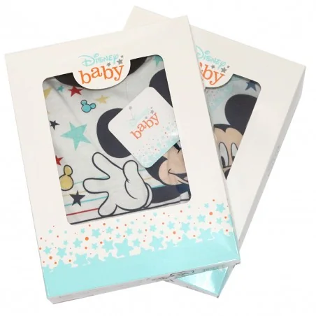 Βρεφικό Ολόσωμο Φορτάκι Disney Mickey Mouse "Happy Morning" – Navy Blue (100% Βαμβάκι) (VH0316 navy)