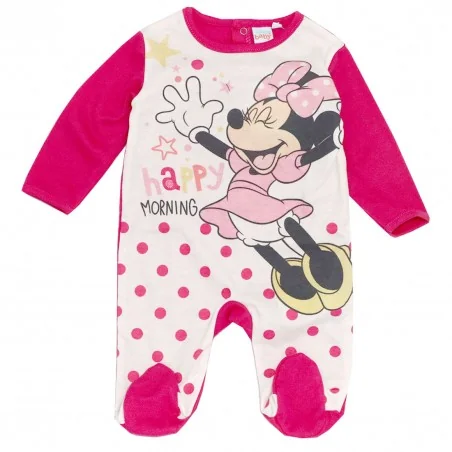 Βρεφικό Βαμβακερό Φορμάκι Disney Baby Minnie Mouse "Happy Morning" – 100% Premium Cotton (VH0326 fux) - Φορμάκια εποχικά (βαμ...