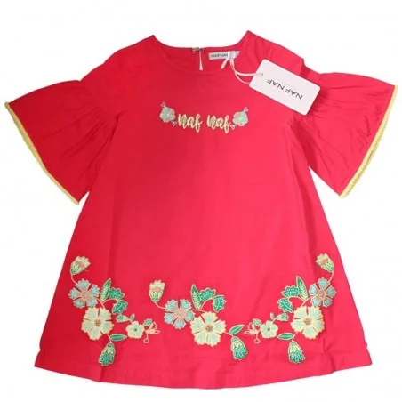 NAF NAF Παιδικό φόρεμα για κορίτσια (NNSE1015FUSHIA) - Καλοκαιρινά φορέματα