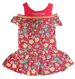 NAF NAF Παιδικό φόρεμα για κορίτσια (NNSE1075RED) - Καλοκαιρινά φορέματα