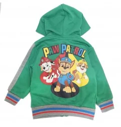 Paw Patrol Χειμωνιάτικη Παιδική ζακέτα φούτερ με κουκούλα για αγόρια (VH1043 green)