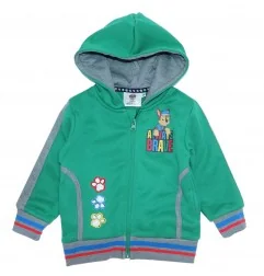 Paw Patrol Χειμωνιάτικη Παιδική ζακέτα φούτερ με κουκούλα για αγόρια (VH1043 green) - Ζακέτες