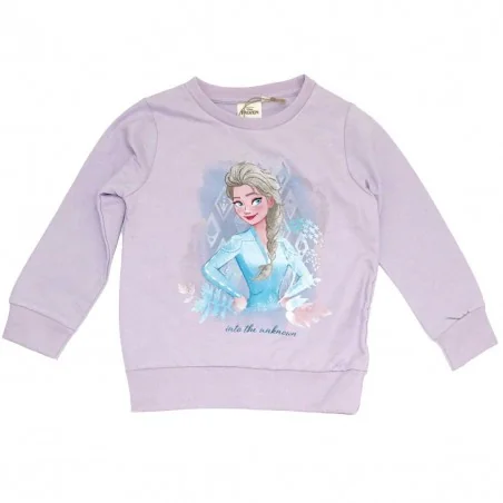 Disney Frozen παιδική μπλούζα φούτερ με οργανικό βαμβάκι (VH1096.BIO purple) - Μπλούζες φούτερ