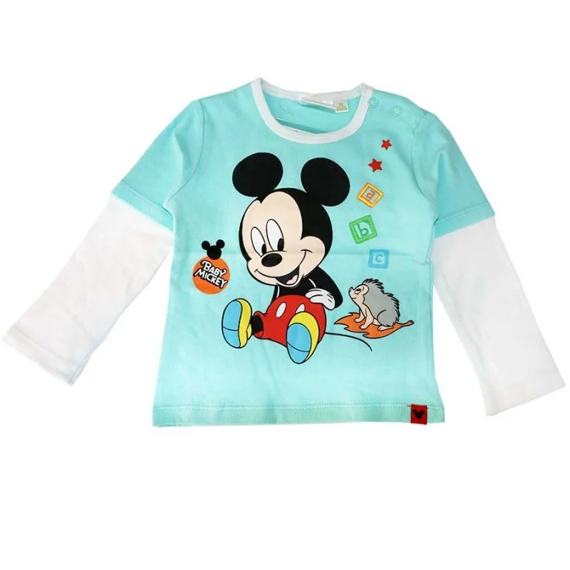 Βρεφικό Μακρυμάνικο Μπλουζάκι Disney Baby Mickey Mouse – 100% Βαμβακερό (71501C) Βρεφικό Μακρυμάνικο Μπλουζάκι Disney Baby Mickey Mouse – 100% Βαμβακερό (71501C)