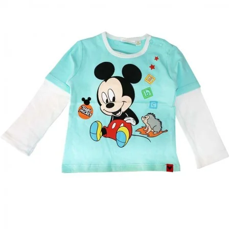 Βρεφικό Μακρυμάνικο Μπλουζάκι Disney Baby Mickey Mouse – 100% Βαμβακερό (71501C) - Μπλουζάκια Μακρυμάνικα (μακό)