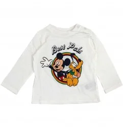 Disney Baby Mickey Mouse Βρεφικό βαμβακερό μπλουζάκι (TH0006A) - Μπλουζάκια Μακρυμάνικα (μακό)