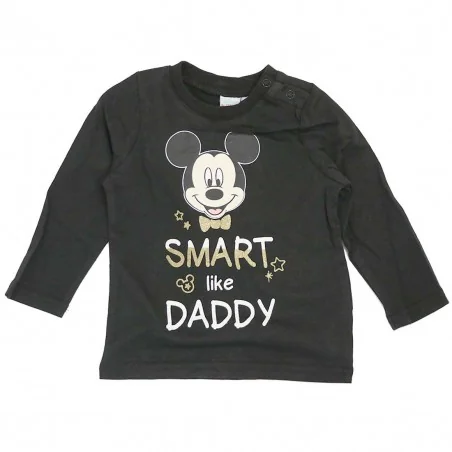 Disney Baby Mickey Mouse Βρεφικό βαμβακερό μπλουζάκι (TH0080A) - Μπλουζάκια Μακρυμάνικα (μακό)