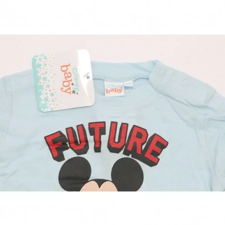 Disney Baby Mickey Mouse Βρεφικό Βαμβακερό Μακρυμάνικο Μπλουζάκι "Future Genius" - Γαλάζιο του Πάγου (TH0007 L. BLUE) Disney Baby Mickey Mouse Βρεφικό Βαμβακερό Μακρυμάνικο Μπλουζάκι "Future Genius" - Γαλάζιο του Πάγου (TH0007 L. BLUE)