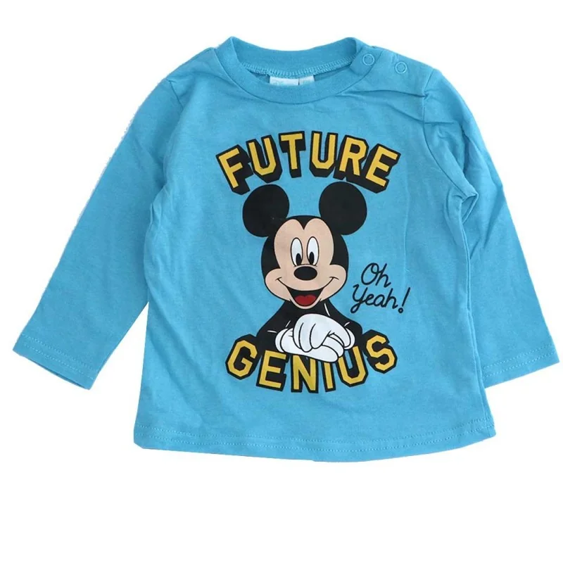 Disney Baby Mickey Mouse Βρεφικό Βαμβακερό Μακρυμάνικο Μπλουζάκι "Future Genius" - Σιέλ (TH0007 SKY) Disney Baby Mickey Mouse Βρεφικό Βαμβακερό Μακρυμάνικο Μπλουζάκι "Future Genius" - Σιέλ (TH0007 SKY)