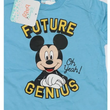 Disney Baby Mickey Mouse Βρεφικό Βαμβακερό Μακρυμάνικο Μπλουζάκι "Future Genius" - Σιέλ (TH0007 SKY) Disney Baby Mickey Mouse Βρεφικό Βαμβακερό Μακρυμάνικο Μπλουζάκι "Future Genius" - Σιέλ (TH0007 SKY)