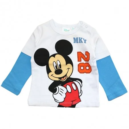 Disney Baby Mickey Mouse Βρεφικό βαμβακερό μπλουζάκι (91531B)