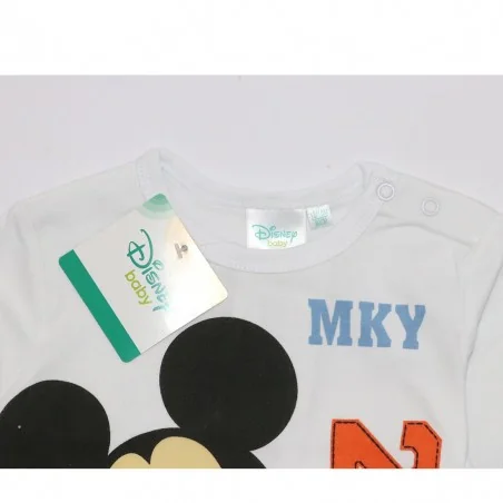 Disney Baby Mickey Mouse Βρεφικό Μακρυμάνικο Μπλουζάκι "Double Sleeve" - Λευκό/Γαλάζιο (91531B) Disney Baby Mickey Mouse Βρεφικό Μακρυμάνικο Μπλουζάκι "Double Sleeve" - Λευκό/Γαλάζιο (91531B)