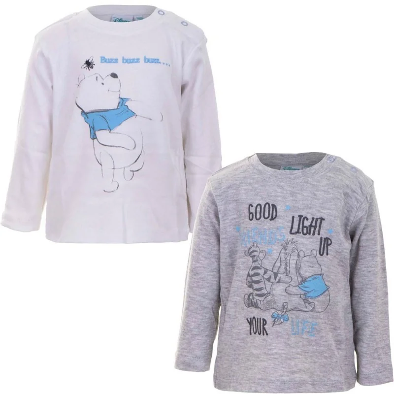 Disney Baby Winnie the Pooh Βρεφικό Σετ με 2 Βαμβακερά Μπλουζάκια – Λευκό & Γκρι Μελανζέ (1038 Boy) Disney Baby Winnie the Pooh Βρεφικό Σετ με 2 Βαμβακερά Μπλουζάκια – Λευκό & Γκρι Μελανζέ (1038 Boy)