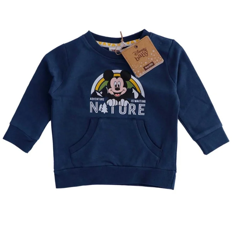 Disney Baby Mickey Mouse Βρεφική Μπλούζα Φούτερ "Nature Adventure" - 100% Οργανικό Βαμβάκι - Μπλε Σκούρο (HU0004.BIO) Disney Baby Mickey Mouse Βρεφική Μπλούζα Φούτερ "Nature Adventure" - 100% Οργανικό Βαμβάκι - Μπλε Σκούρο (HU0004.BIO)