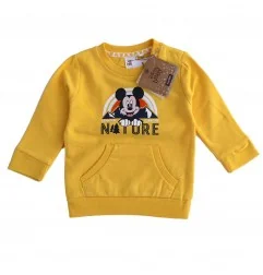 Disney Baby Mickey Mouse Βρεφική Μπλούζα Φούτερ "Nature Adventure" - 100% Οργανικό Βαμβάκι - Κίτρινο (HU0004.BIO Yellow) - Ζα...