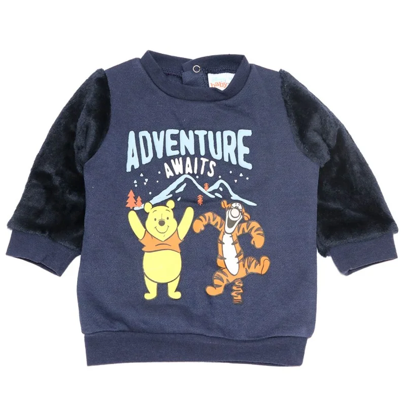 Disney Baby Winnie the Pooh & Tigger Βρεφική Μπλούζα Φούτερ "Adventure Awaits" - Μπλε Σκούρο (VH0025 navy) Disney Baby Winnie the Pooh & Tigger Βρεφική Μπλούζα Φούτερ "Adventure Awaits" - Μπλε Σκούρο (VH0025 navy)