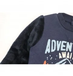 Disney Baby Winnie the Pooh & Tigger Βρεφική Μπλούζα Φούτερ "Adventure Awaits" - Μπλε Σκούρο (VH0025 navy) - Ζακέτες - Μπλούζ...