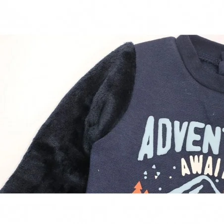Disney Baby Winnie the Pooh & Tigger Βρεφική Μπλούζα Φούτερ "Adventure Awaits" - Μπλε Σκούρο (VH0025 navy) Disney Baby Winnie the Pooh & Tigger Βρεφική Μπλούζα Φούτερ "Adventure Awaits" - Μπλε Σκούρο (VH0025 navy)