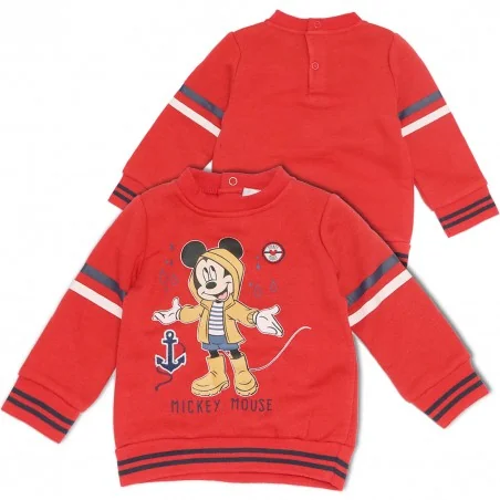 Disney Baby Mickey Mouse Βρεφική Μπλούζα Φούτερ με Ναυτικό Σχέδιο - Κόκκινο (VH0017 red) Disney Baby Mickey Mouse Βρεφική Μπλούζα Φούτερ με Ναυτικό Σχέδιο - Κόκκινο (VH0017 red)
