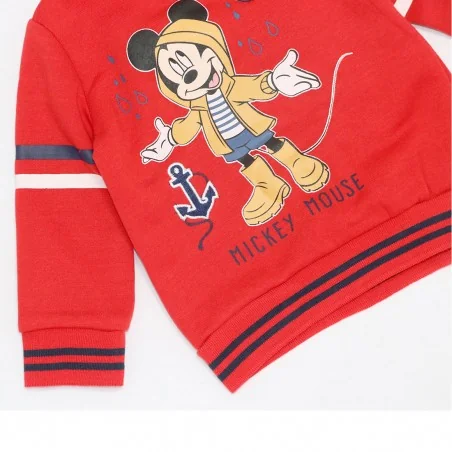 Disney Baby Mickey Mouse Βρεφική Μπλούζα Φούτερ με Ναυτικό Σχέδιο - Κόκκινο (VH0017 red) Disney Baby Mickey Mouse Βρεφική Μπλούζα Φούτερ με Ναυτικό Σχέδιο - Κόκκινο (VH0017 red)