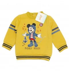 Disney Baby Mickey Mouse Βρεφικό φούτερ (VH0017 yellow) - Ζακέτες - Μπλούζες φούτερ