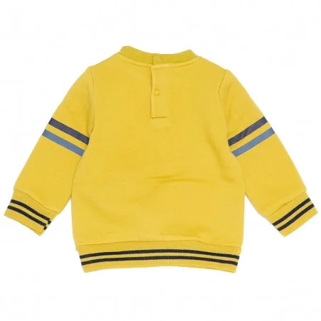Disney Baby Mickey Mouse Βρεφική Μπλούζα Φούτερ με Ναυτικό Σχέδιο - Κίτρινο (VH0017 yellow)