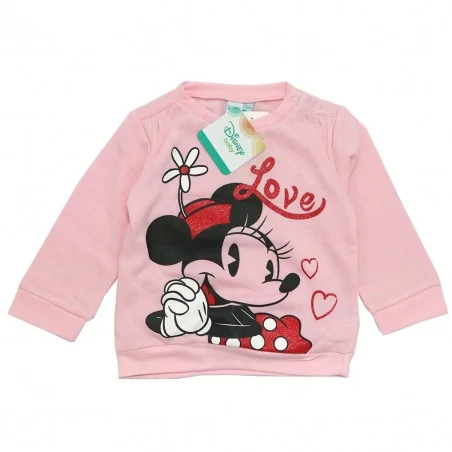 Disney Baby Minnie Mouse βρεφική μπλούζα φούτερ (HS0089) - Ζακέτες - Μπλούζες φούτερ