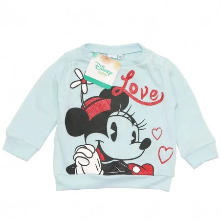 Disney Baby Minnie Mouse βρεφική μπλούζα φούτερ (HS0089B) - Ζακέτες - Μπλούζες φούτερ