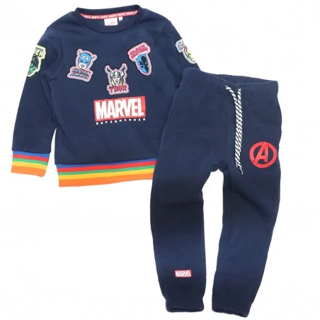 Marvel Avengers Χειμωνιάτικο Παιδικό Σετ Φόρμας για αγόρια (VH1150 navy) - Φόρμες