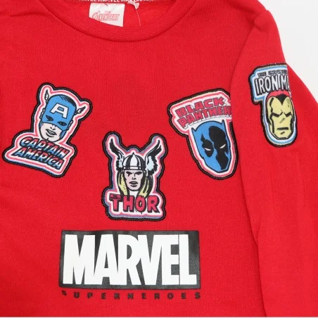 Marvel Avengers Χειμωνιάτικο Παιδικό Σετ Φόρμας για αγόρια (VH1150 red)