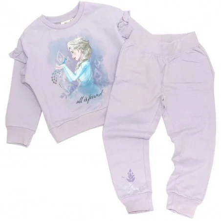 Disney Frozen Παιδικό Σετ Φόρμας - με οργανικό βαμβάκι (VH1093.BIO purple) - Φόρμες