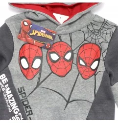 Marvel Spiderman Παιδικό Χειμωνιάτικο Σετ Φόρμας για αγόρια (HU1348 grey) - Φόρμες