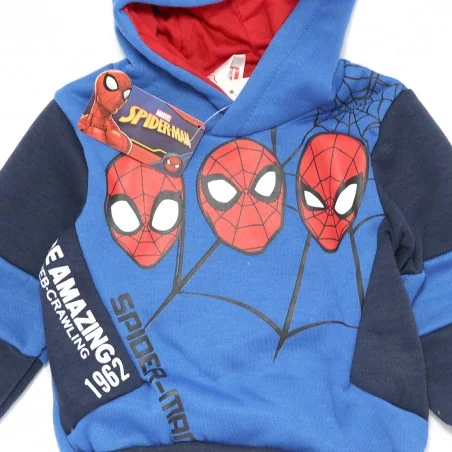 Marvel Spiderman Παιδικό Χειμωνιάτικο Σετ Φόρμας για αγόρια (HU1348 blue)