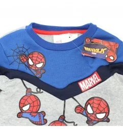 Marvel Spiderman Παιδικό Χειμωνιάτικο Σετ Φόρμας για αγόρια (HU1363 grey) - Φόρμες