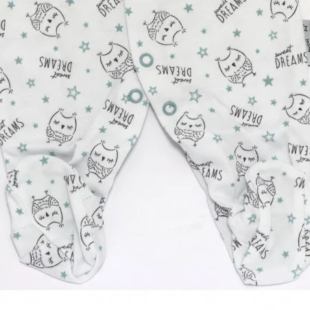 Βρεφικό Ολόσωμο Φορμάκι Makoma "Sweet Dreams Owl" - Λευκό με Γαλάζιες Κουκουβάγιες & Αστεράκια (100% Βαμβάκι) (02221) Βρεφικό Ολόσωμο Φορμάκι Makoma "Sweet Dreams Owl" - Λευκό με Γαλάζιες Κουκουβάγιες & Αστεράκια (100% Βαμβάκι) (02221)