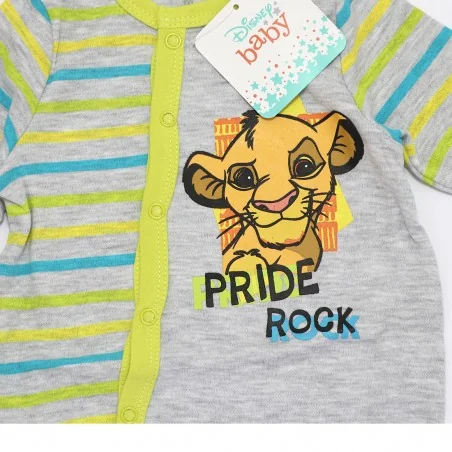 Βρεφικό Ολόσωμο Φορμάκι Disney Baby Lion King – "Pride Rock" Γκρι Ριγέ (DIS KL 51 05 A097) Βρεφικό Ολόσωμο Φορμάκι Disney Baby Lion King – "Pride Rock" Γκρι Ριγέ (DIS KL 51 05 A097)