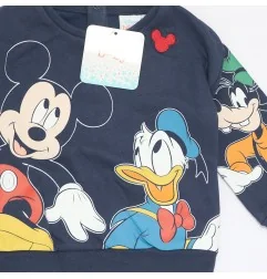Disney Baby: Βρεφική Μπλούζα Φούτερ Mickey & Friends "The Gang" - Μπλε Σκούρο (VH0010 navy) - Ζακέτες - Μπλούζες φούτερ