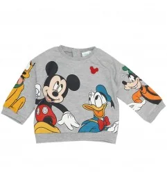 Disney Baby Mickey Mouse Βρεφικό φούτερ (VH0010 grey) - Ζακέτες - Μπλούζες φούτερ