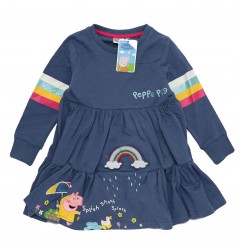 Peppa Pig Παιδικό Εποχιακό Φόρεμα (HW1093 blue) - Εποχιακά/ Χειμωνιάτικα Φορέματα