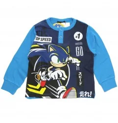Sonic Παιδική Βαμβακερή Πιτζάμα Για Αγόρια (HW2183 blue)