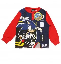 Sonic Παιδική Βαμβακερή Πιτζάμα Για Αγόρια (HW2183 red)