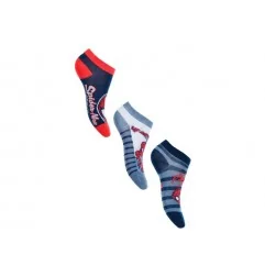 Marvel Spiderman παιδικές κοντές κάλτσες σετ 3 ζευγάρια (WE0601 blue) - Κατηγορίες