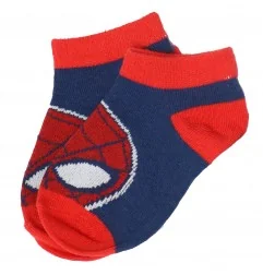Marvel Spiderman παιδικές κοντές κάλτσες σετ 3 ζευγάρια (WE0601 blue)