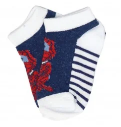Marvel Spiderman παιδικές κοντές κάλτσες σετ 3 ζευγάρια (WE0601 white)