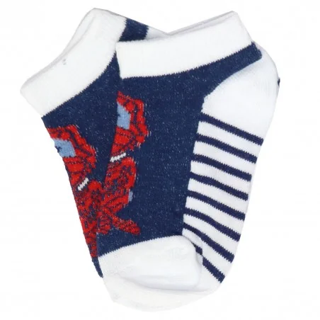 Marvel Spiderman παιδικές κοντές κάλτσες σετ 3 ζευγάρια (WE0601 white)