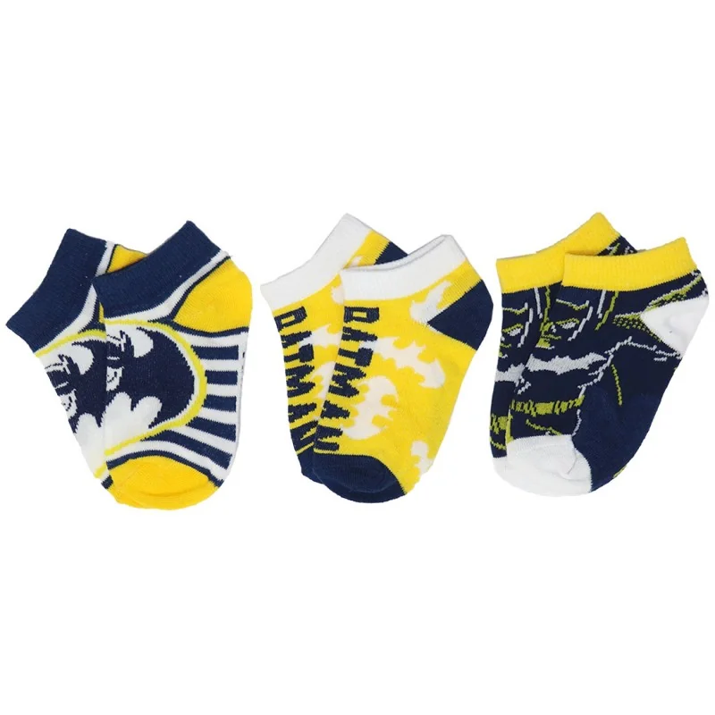 Batman παιδικές κοντές κάλτσες σετ 3 ζευγάρια (WE0612 yellow) Batman παιδικές κοντές κάλτσες σετ 3 ζευγάρια (WE0612 yellow)