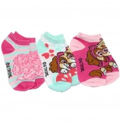 Paw Patrol παιδικές κοντές κάλτσες σετ 3 ζευγάρια (WE0634 pink) - Παιδικά Κορίτσι