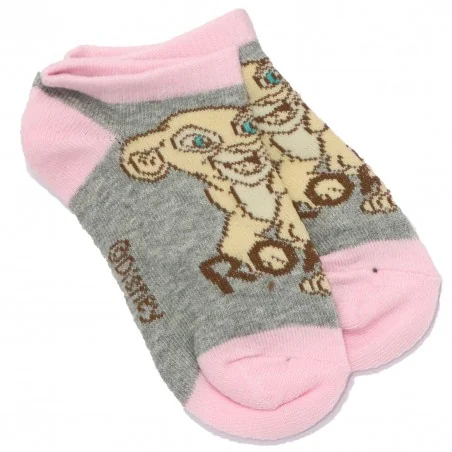 Disney Lion King παιδικές κοντές κάλτσες σετ 3 ζευγάρια (WE0640 grey)